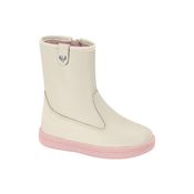 Bota Infantil Molekinha Cano Alto Branco