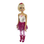 Boneca Articulada Grande - Barbie - Profissões - Bailarina - Branco - Pupee