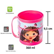 Kit 2 Canecas Divertida Giratória Casa Mágica da Gabby 360ml