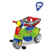 Triciclo Passeio Infantil com Empurrador Avespa Verde Maral