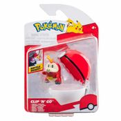 Clip N Go Poke Bola e Figura Pokemon Fuecoco E Poke Ball