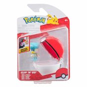 Clip N Go Poke Bola e Figura Pokemon Quaxly E Poke Ball