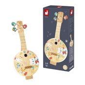 Brinquedo Musical - Banjo de Madeira - Animais da Floresta - Janod - Maped