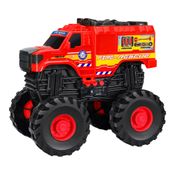 Carrinho - Express Wheels - Monster Truck - Fire - Vermelho - Multikids