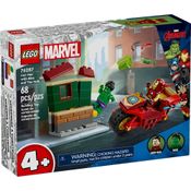 LEGO - Super Heroes Marvel - Homem de Ferro com Motocicleta e o Hulk - 76287