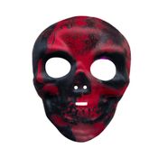 Máscara Do Terror - Halloween - Caveira - Vermelha - Toyng