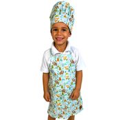 Kit Avental e Touca de Cozinheiro Infantil