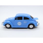 Carrinho - Fusca Beetle - Com Luz e Som - Bate e Volta - Gira 360 - Azul - Shiny Toys