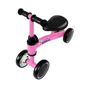 Bicicleta De Equilíbrio Rosa Infantil Passeio 4 Rodas Mega Compras