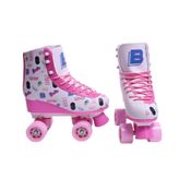 Patins - Barbie - 04 Rodas - Tamanho 35/36 - Rosa - Fun