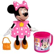 Boneca Minnie Conta História Elka e Caneca Divertida Infantil