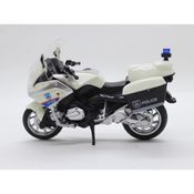 Motocicleta com Luz e Som - Branca - 1:20 - Shiny Toys