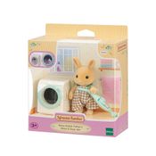 Sylvanian Families - Conjunto Lavagem e Limpeza - Papai Coelho Raio de Sol - Epoch