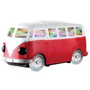 Carrinho - Kombi Com Luz e Som - Bate e Volta - Gira 360º - Vermelho - Shiny Toys
