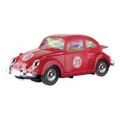 Carrinho - Fusca - Beetle Com Luz e Som - Bate e Volta - Gira 360º - Vermelho - Shiny Toys