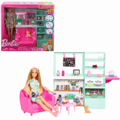 Boneca Barbie Loja de Chá e Cuidados 22Peças 3+ HKT94 Mattel