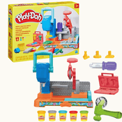 Massinha Play Doh Mesa de Ferramentas Com 5 Potes 3+ Hasbro