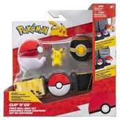 Pokemon Cinto Com Pokebola Pikachu E Acopio Ball Sunny