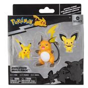 Pokemon Multipack Evolucao Pichu Pikachu Raichu Sunny