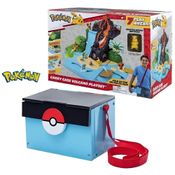 Pokemon Maleta Playset Batalha No Vulcao E Pikachu Sunny