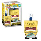 Boneco Funko Pop Bob Esponja 25 anos Bob Entregador de Pizza