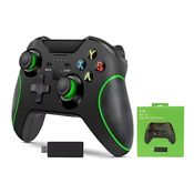 Controle Xbox One Joystick Wireless Sem Fio Compatível com Vídeo Game PC e Celular - Cor Preta