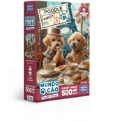 Quebra-Cabeça - Mundo Cão - Poodle Francês - 500 Peças Nano - Toyster