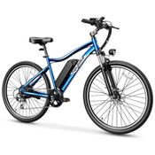 Bicicleta Elétrica para Adultos até 64 km com Bateria Removível e 7 Velocidades, 48V 500W, Heybike, Azul