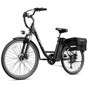 Bicicleta Elétrica para Adultos 7 Velocidades até 64km, 36V 350W, Heybike, Preta