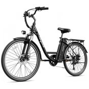 Heybike Cityscape Bicicleta Elétrica Motorizada 7 Velocidades e 5 Modos, 350W, Preta