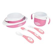 KIT ALIMENTACAO 6 PECAS ROSA - PIMPOLHO