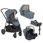 Travel Sistem Versatrax E Trio Azul Lagoon com I-Base Isofix I-Snug - Joie