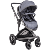 Carrinho de Bebe Passeio Moises Kiddo Quantum Melange Azul