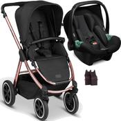 Carrinho de Bebe com Bebe Conforto ABC Design Samba Rose Gold