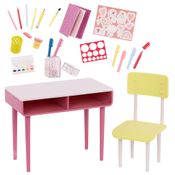 Mesa de Estudos Para Boneca e Cadeira - Our Generation - Candide