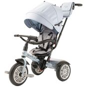 Triciclo Infantil 6 em 1, Oficialmente Projetado pela Bentley com Cobertura e Alça para os Pais, POSH BABY KIDS, Azul Claro