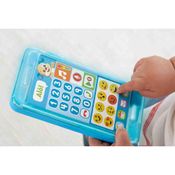Brinquedo Educativo - Telefone Emojis Cachorrinho - Fisher-Price - Azul - 15Cm