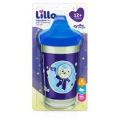 Copo Antivazamento - Lillo - Glow Max - Polipropileno - Azul - 320ml