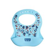 Babador - Fisher-Price - Yummy - Silicone - Azul