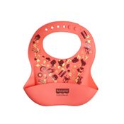 Babador - Fisher-Price - Yummy - Silicone - Rosa