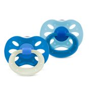 Conjunto de Chupetas Lillo - Extra Air - Brilha no Escuro - Dia e Noite - Maiores de 6 meses - Azul