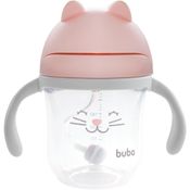 Copo com Alça - Buba - Gatinho - Rosa - 220 Ml