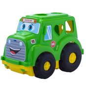 Brinquedo Educativo - Super Toys Babys - Ônibus Escolar - Verde - Super Toys