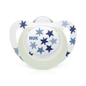 Chupeta - Á partir de 6 meses - Star - Brilha no Escuro - Azul - Nuk