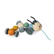 Brinquedo Educativo - Janod - Centopeia De Passeio Com Rodinhas - Maped