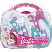 Kit Maleta Médica Barbie Rosa/Branco/Azul Fun F0011-9