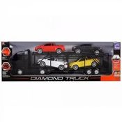Caminhão Cegonheira Diamond Truck Preto Roma Jensen 1321