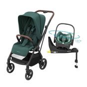 Carrinho e Bebe Conforto - Travel System - Leona - Trio Isofix 360 - Verde - Maxi-Cosi - Dorel