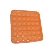Pop It Fura Bolhas Divertido Glitter Quadrado Laranja Toyng 044065