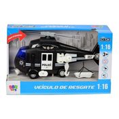 Helicóptero De Resgate Com Luz E Som Helicoptero Policia Bbr R3040